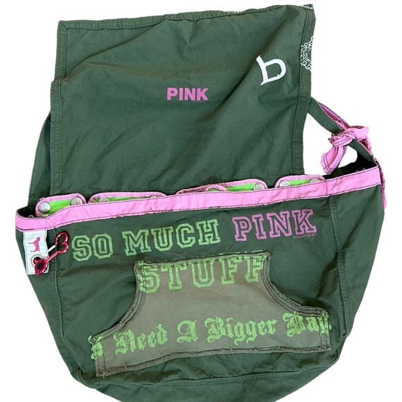 Victoria's Secret PINK Royalty Oversized bag tote duffle vintage y2k - Picture 3 of 11